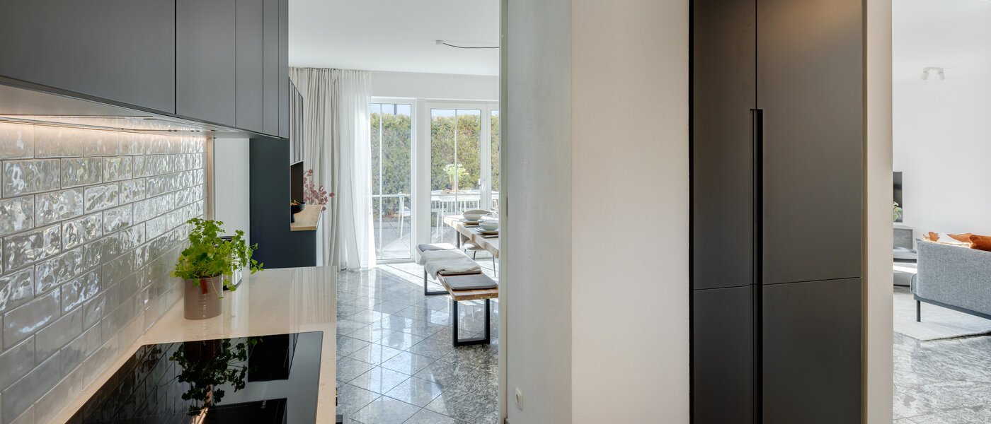 двухэтажная квартира München Trudering 03 кухня 13109