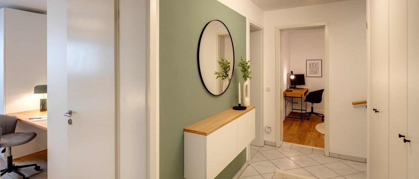 двухэтажная квартира München Trudering 11 коридор 13109