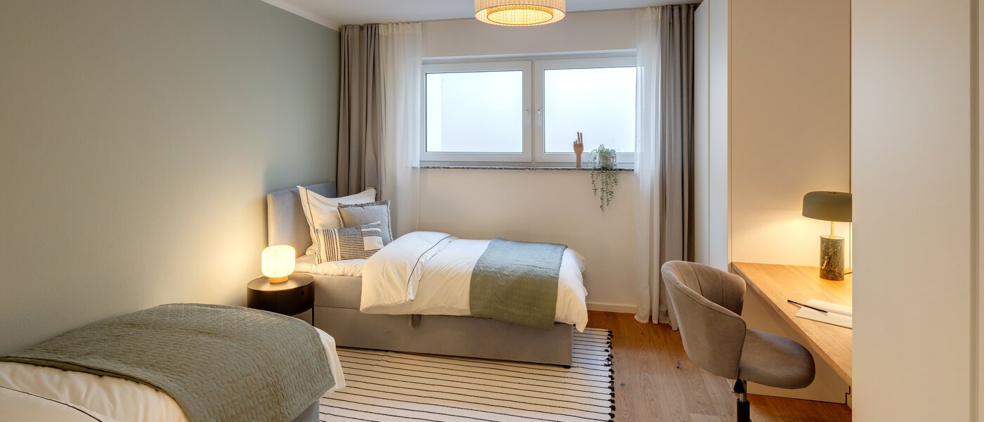 двухэтажная квартира München Trudering 01 2-я спальная комната 13109