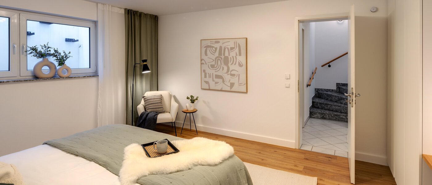 двухэтажная квартира München Trudering 02 1-я спальная комната 13109