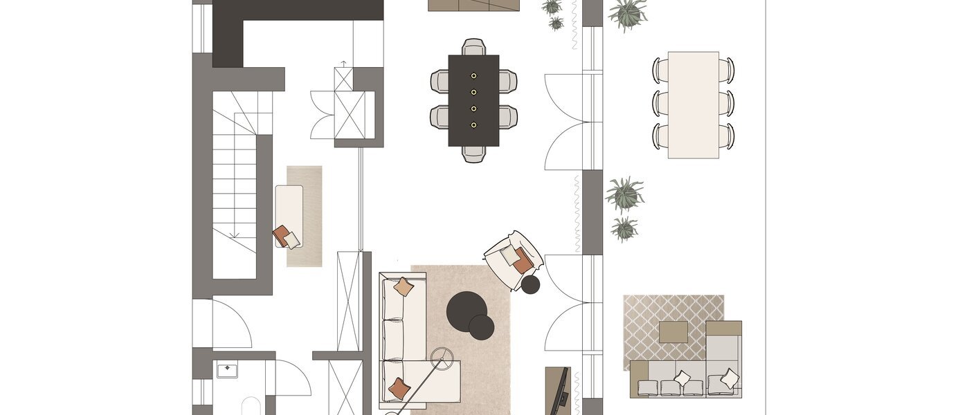 двухэтажная квартира München Trudering 01 план этажа 13109