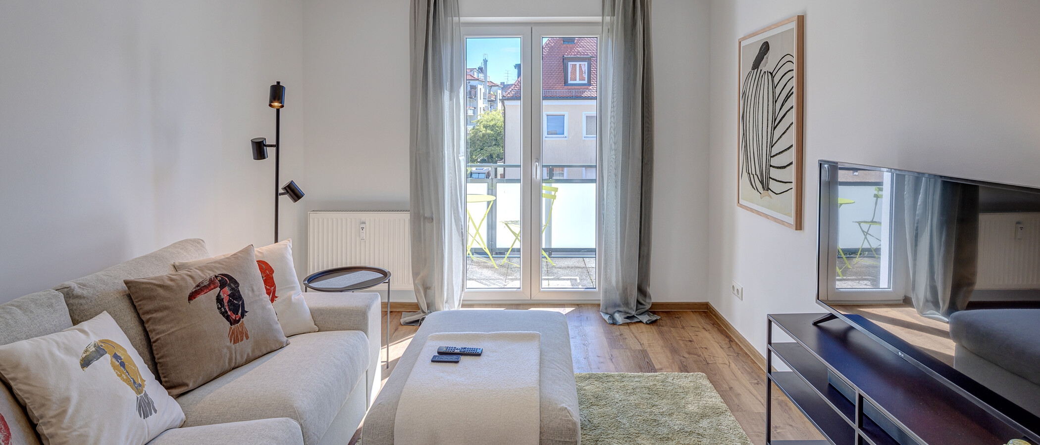 квартира München Obersendling 01 гостиная 13112