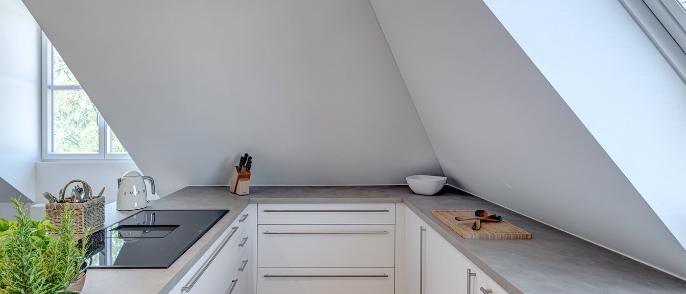 двухэтажная квартира München Neuhausen 02 кухня 13127