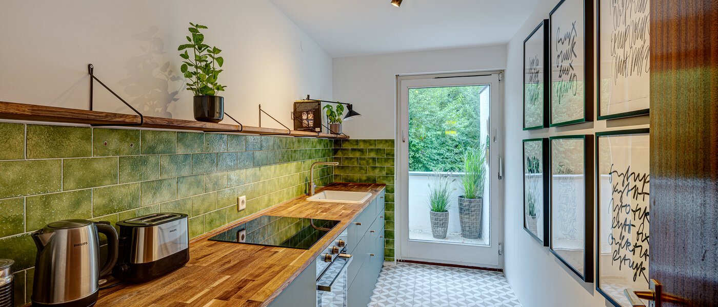 квартира München Schwabing 01 кухня 13128