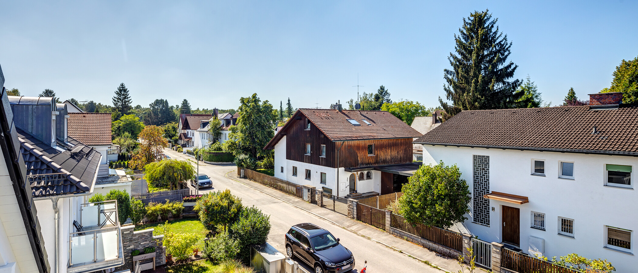 мансардная квартира München Trudering 03 вид из окна 13137
