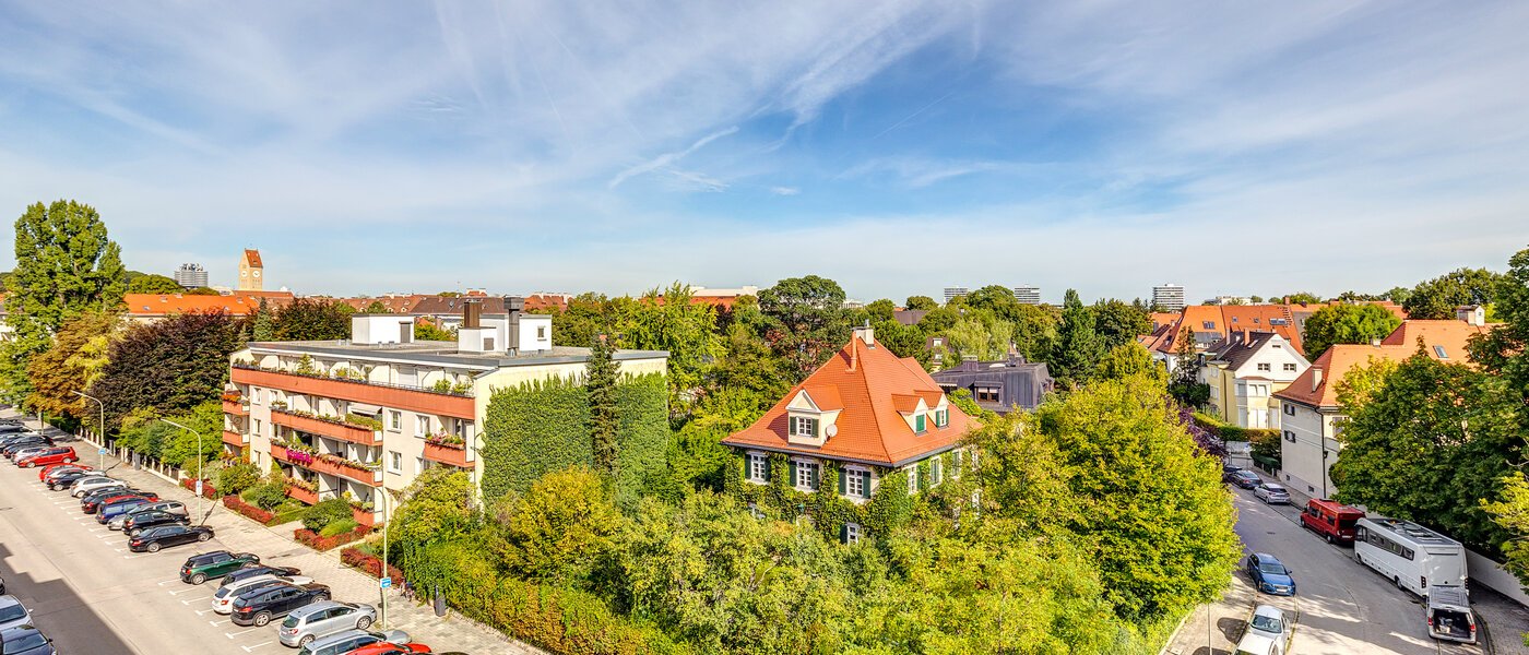 квартира München Schwabing (links der Leopoldstraße) 02 вид из окна 13164