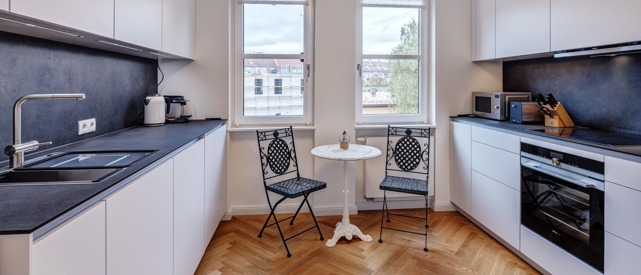 квартира München Neuhausen 01 кухня 13199