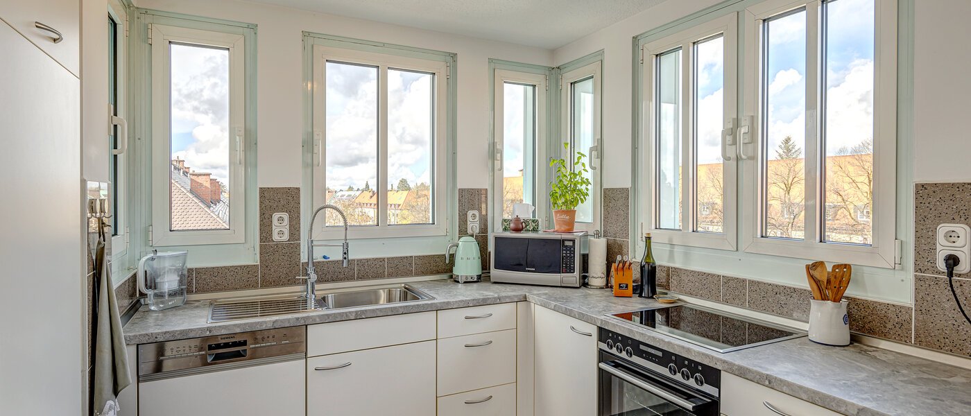 двухэтажная квартира München Sendling-Westpark 01 кухня 13200