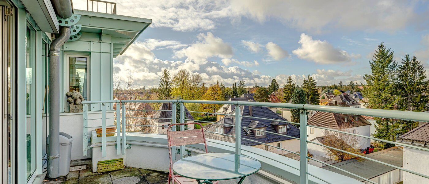двухэтажная квартира München Sendling-Westpark 03 терраса с крышей 13200