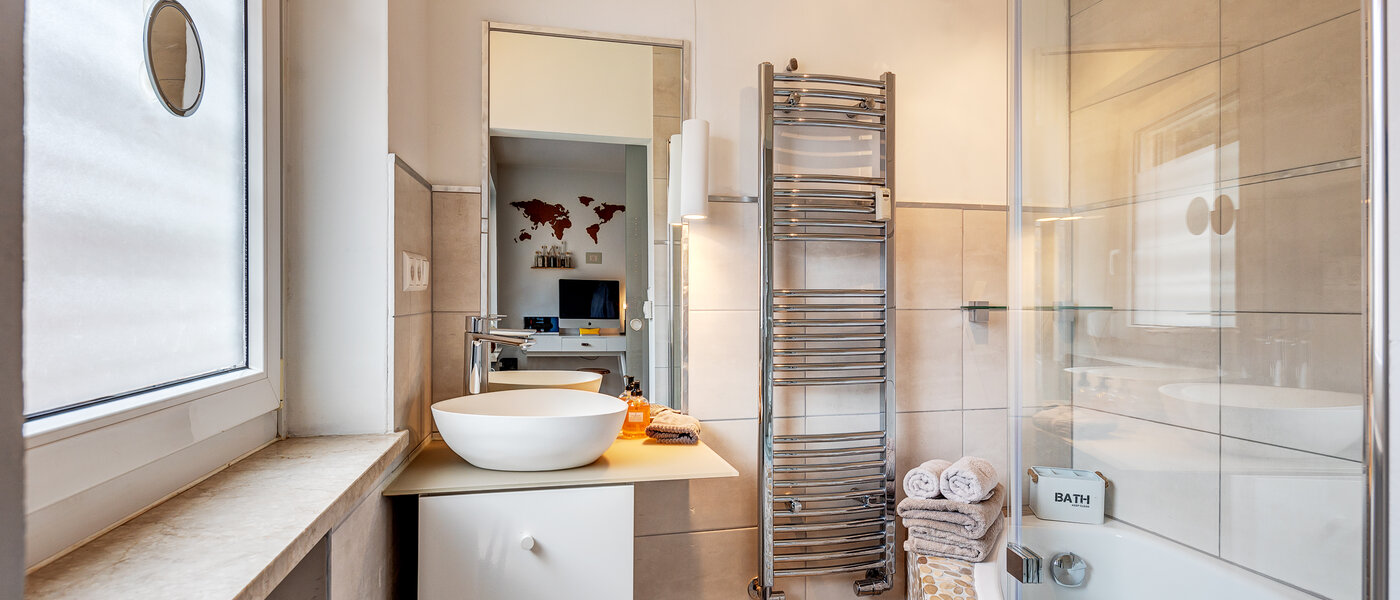 квартира München Untergiesing 01 ванная комната 13217