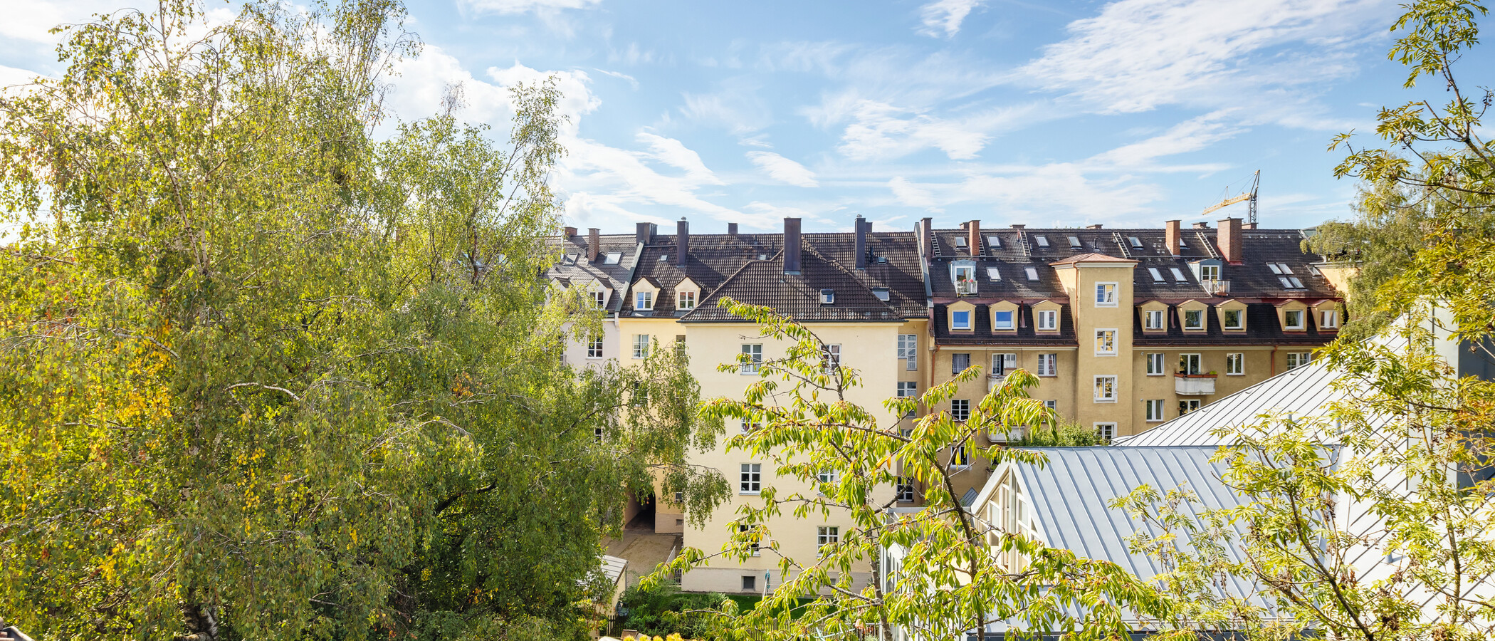 мансардная квартира München Laim 01 вид из окна 13229