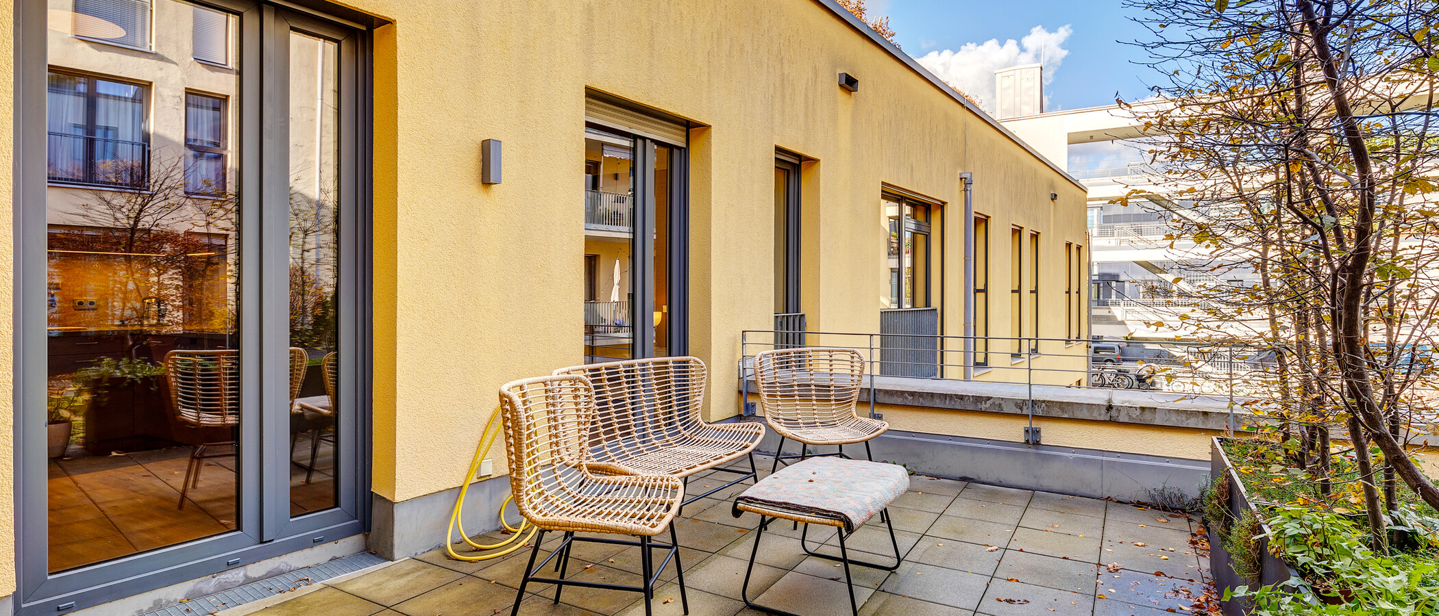 квартира München Schwabing-West 02 терраса с крышей 13231