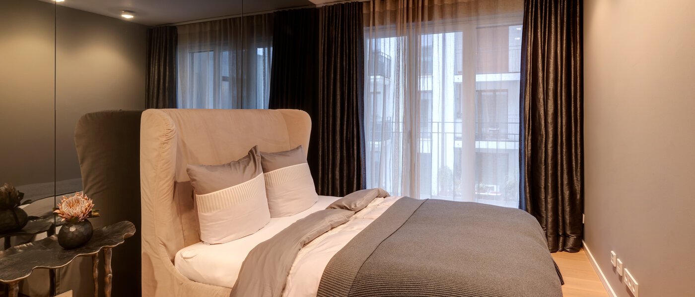 квартира München Maxvorstadt - Westen 01 спальная комната 13240