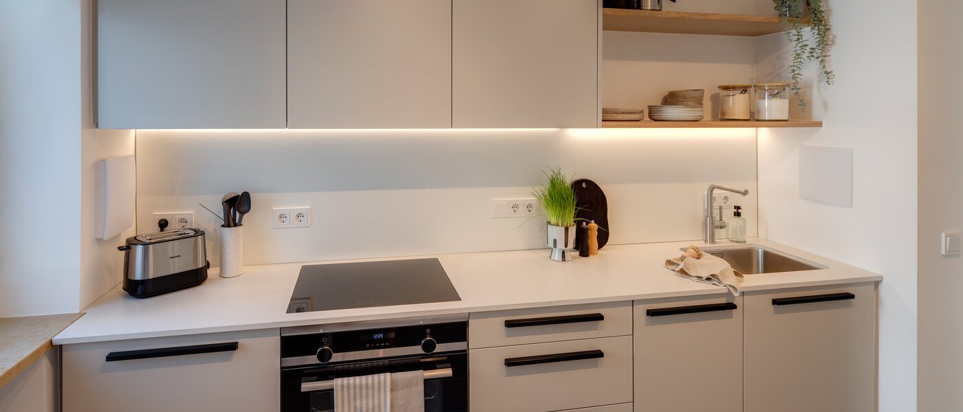 квартира München Maxvorstadt - Westen 02 кухня 13243