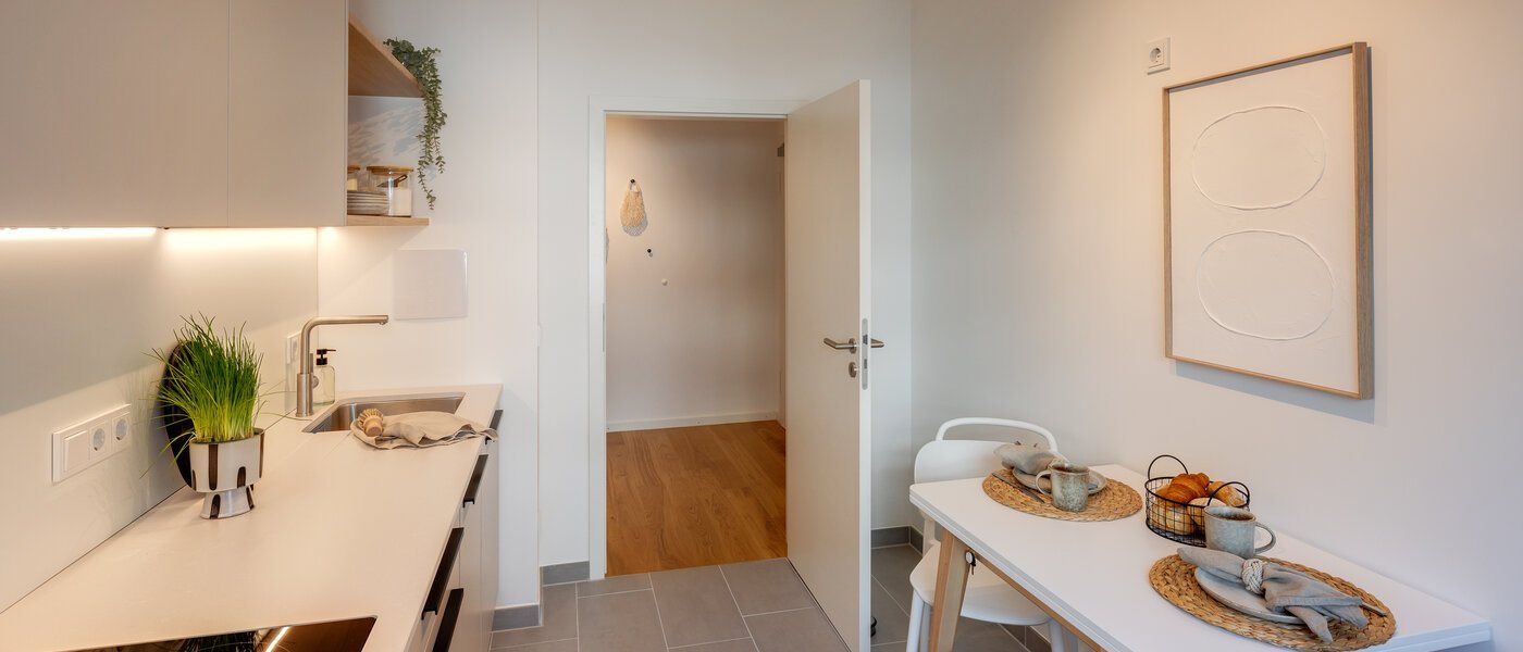 квартира München Maxvorstadt - Westen 04 кухня 13243