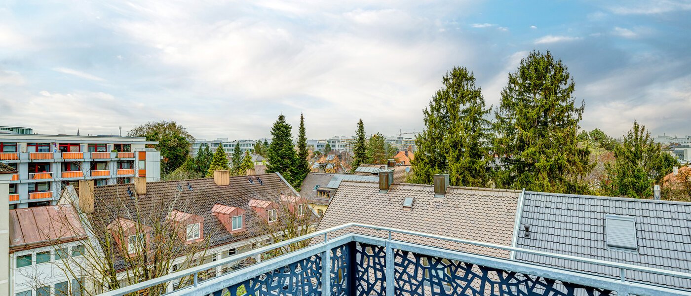 двухэтажная квартира München Giesing 01 вид из окна 13263