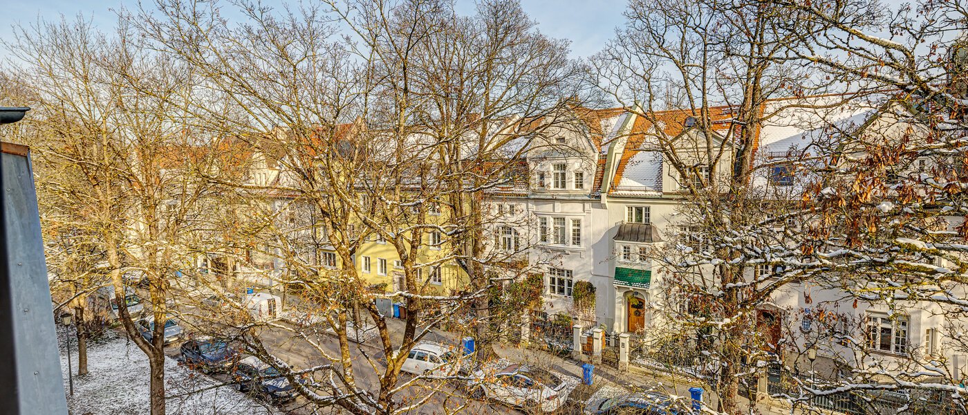 квартира München Nymphenburg 01 вид из окна 13273