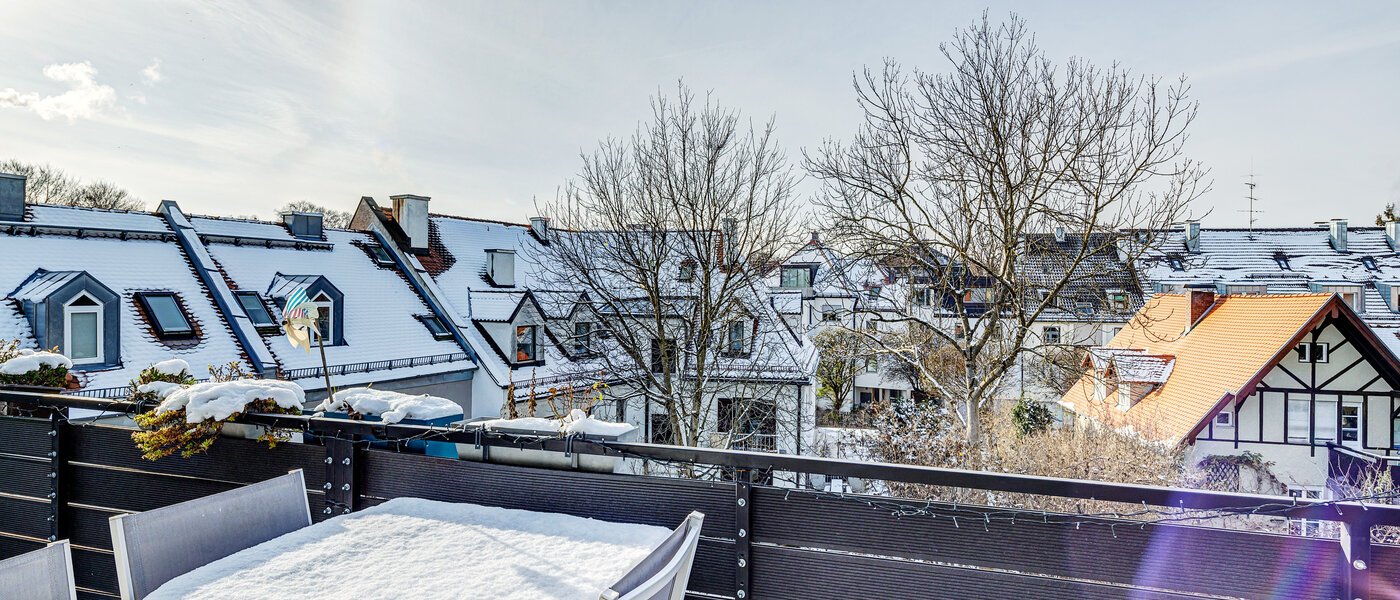 квартира München Nymphenburg 02 терраса с крышей 13273