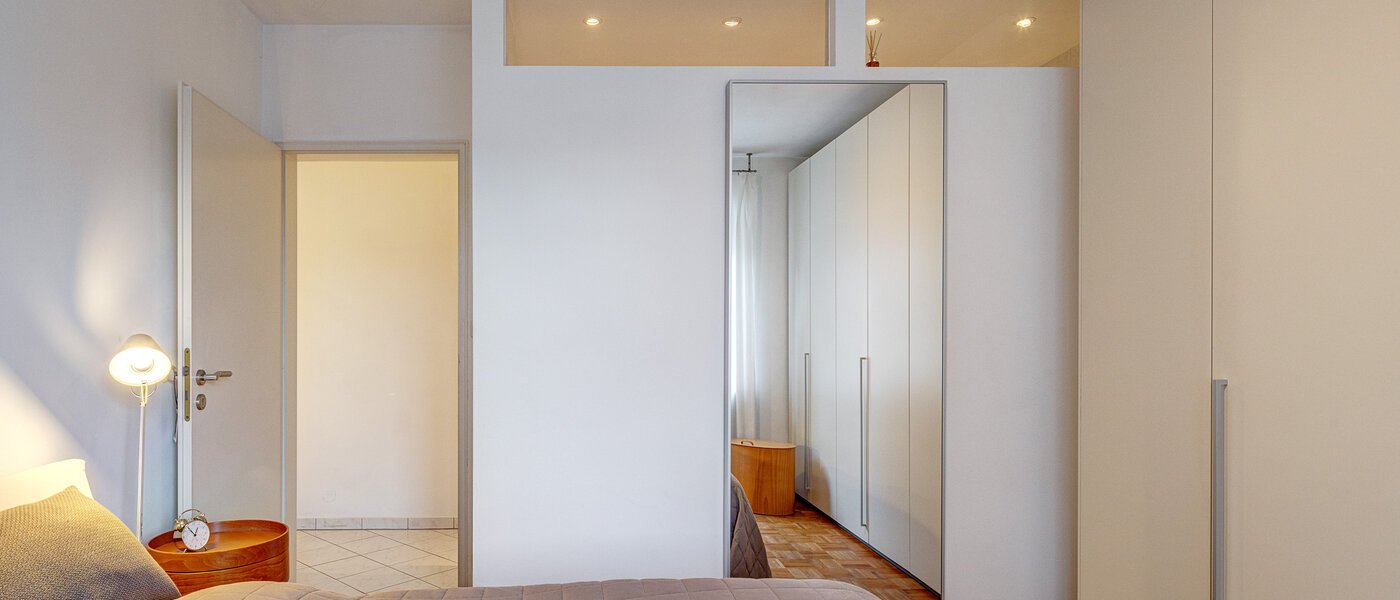 мансардная квартира München Moosach 02 спальная комната 13292