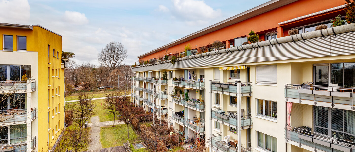 квартира München Parkstadt Schwabing 02 вид из окна 13336