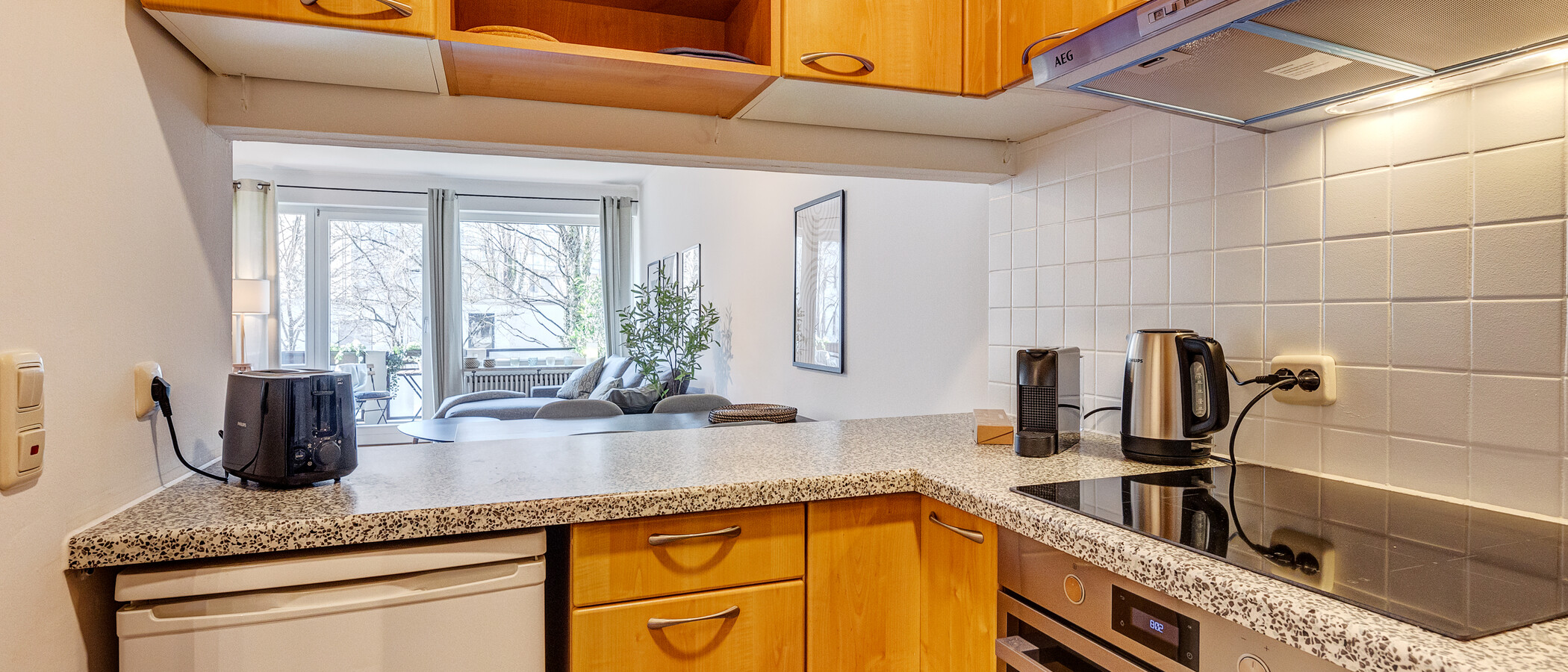 квартира München Neuhausen 02 кухня 13344