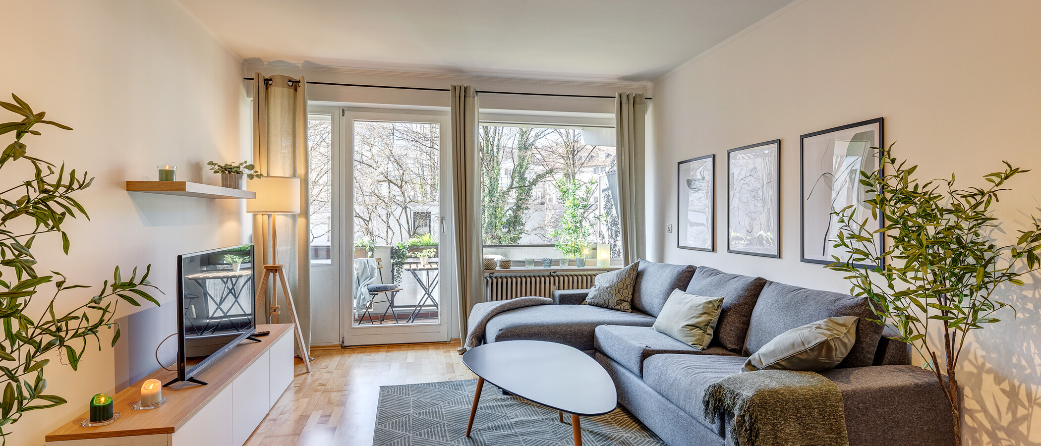 квартира München Neuhausen 01 жилое пространство 13344
