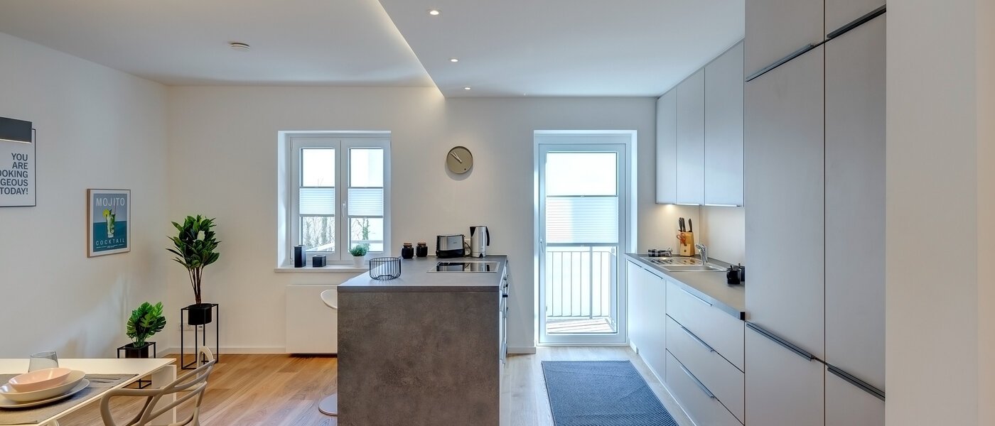 квартира München Maxvorstadt - Westen 04 кухня 13363