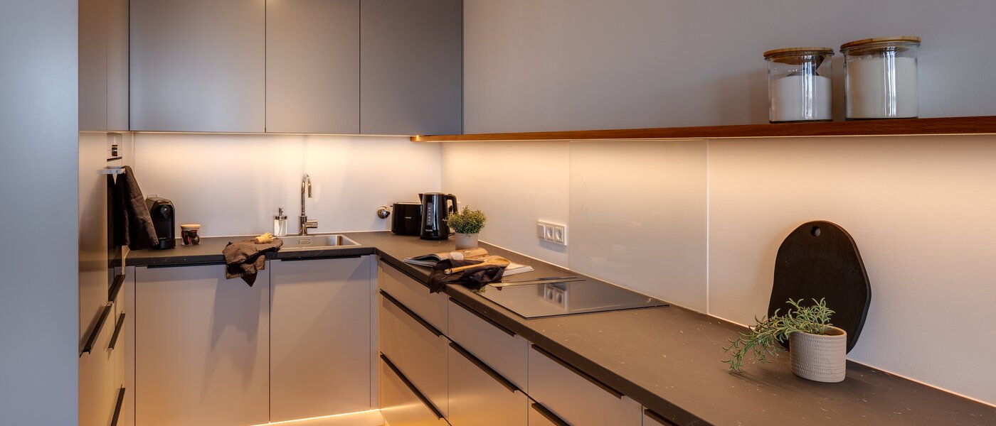 квартира München Olympiadorf 03 кухня 13379