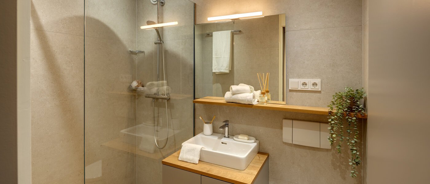 квартира München Olympiadorf 01 ванная комната 13379