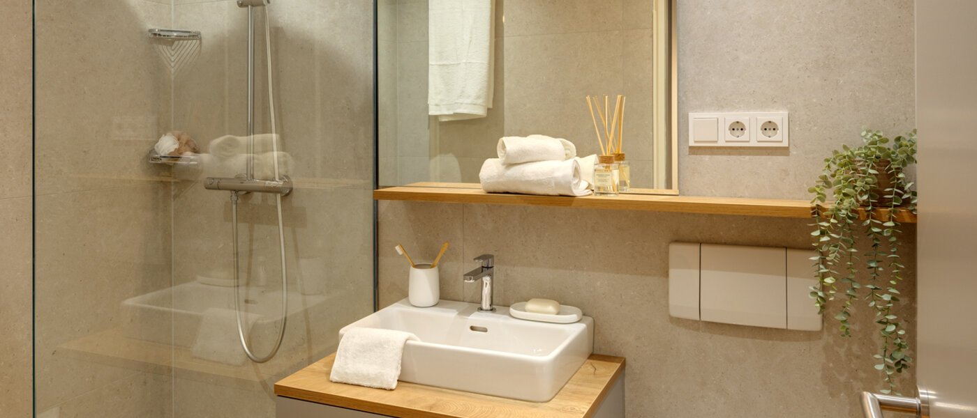 квартира München Olympiadorf 02 ванная комната 13379