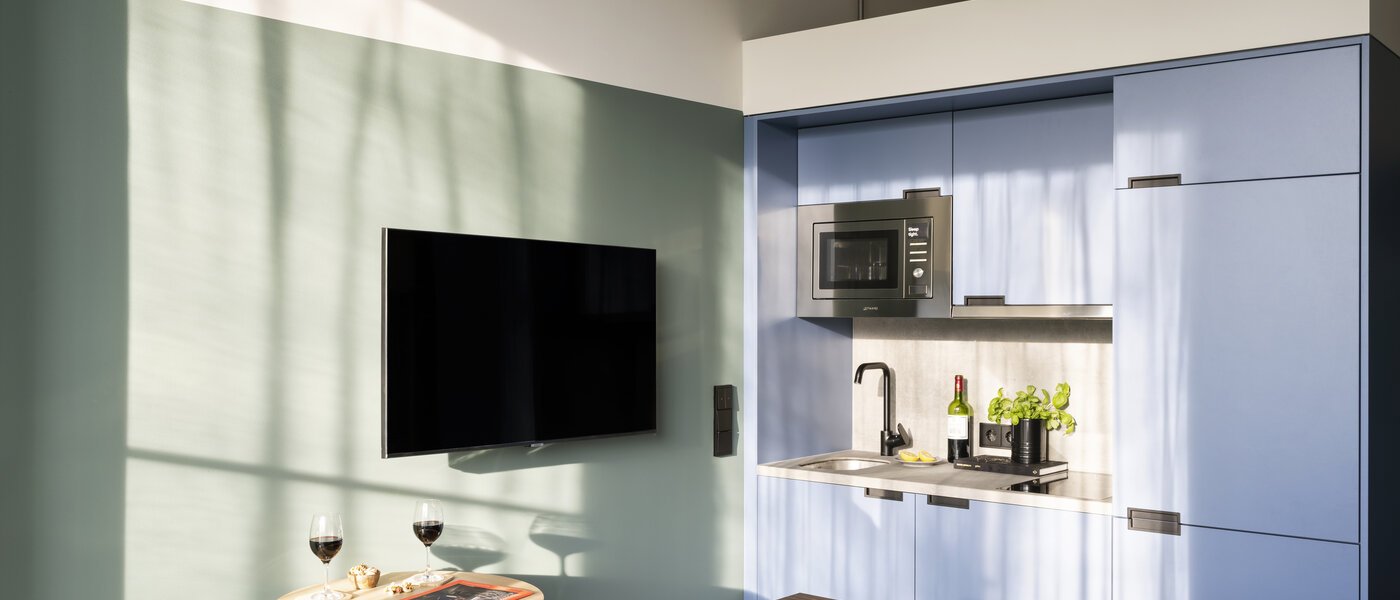 квартира München Obersendling 02 кухня 13390