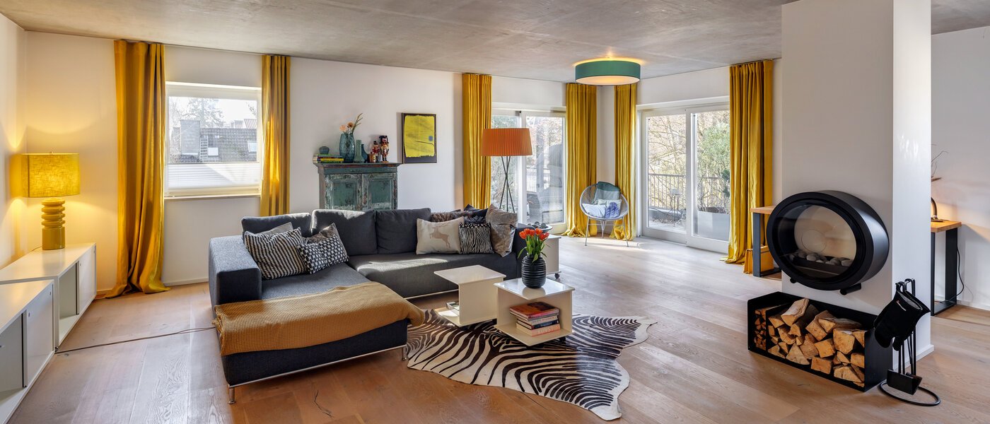 квартира-пентхаус München Solln 01 гостиная 13410