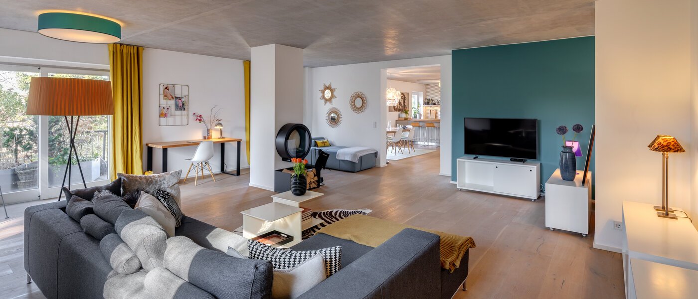 квартира-пентхаус München Solln 02 гостиная 13410