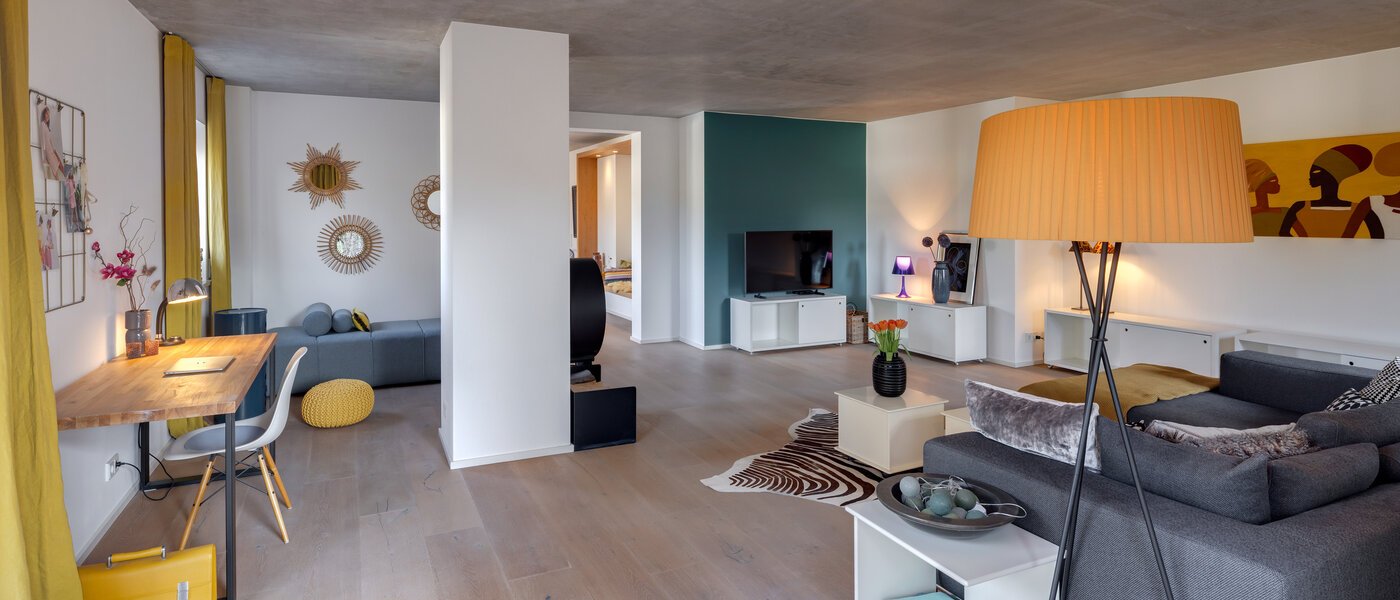 квартира-пентхаус München Solln 04 гостиная 13410