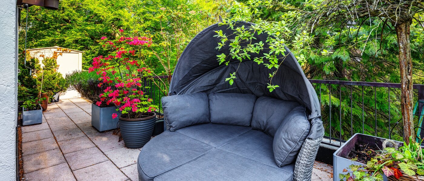 квартира-пентхаус München Solln 04 терраса с крышей 13410