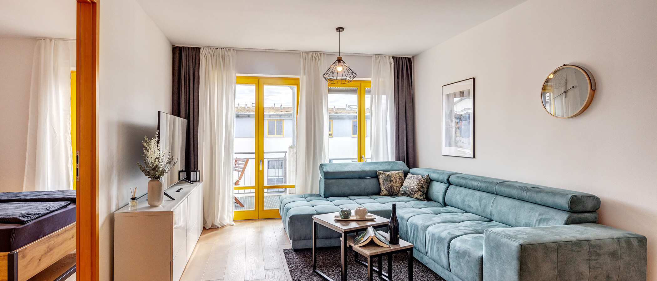 квартира München Messestadt Riem 01 жилое пространство 13423