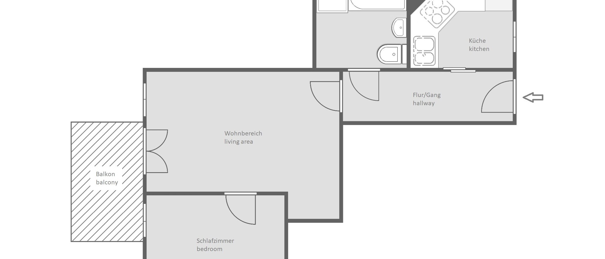 квартира München Messestadt Riem 01 план этажа 13423