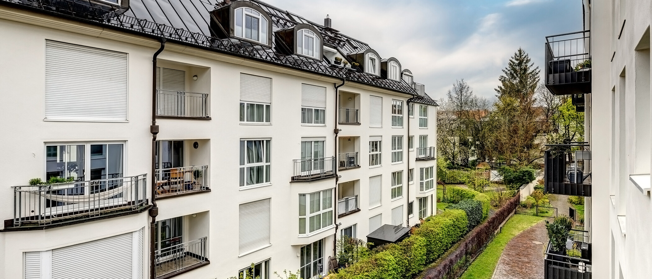 квартира München Nymphenburg 01 вид из окна 13454