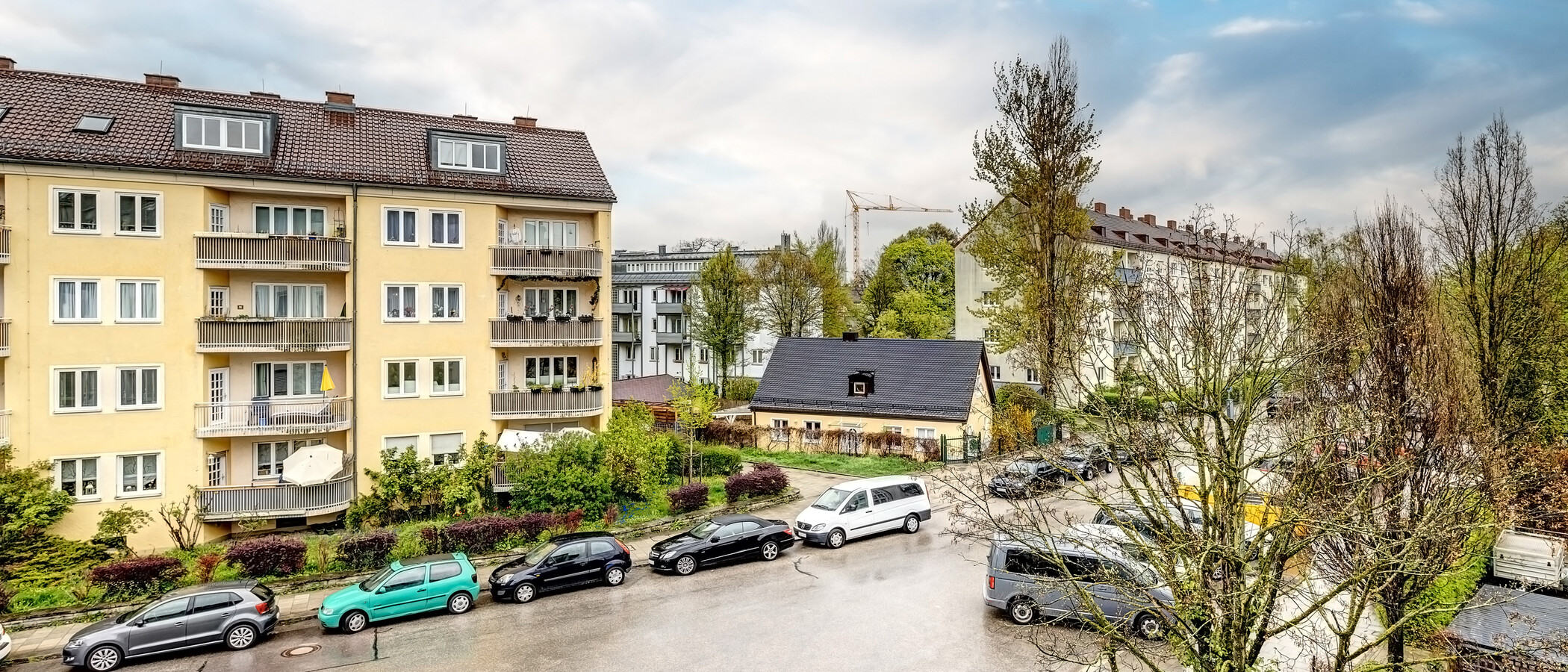 квартира München Nymphenburg 04 вид из окна 13454