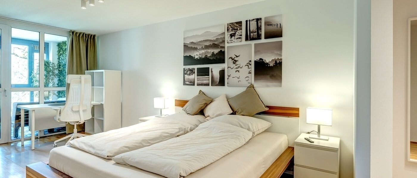 квартира München Moosach 01 спальная комната 13457