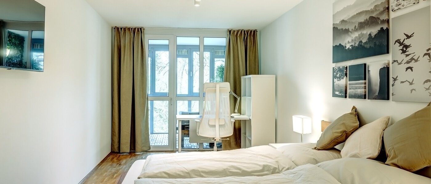 квартира München Moosach 02 спальная комната 13457