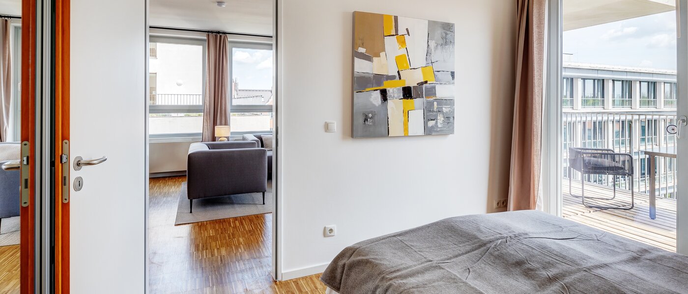 квартира München Schwanthalerhöhe 03 спальная комната 13468