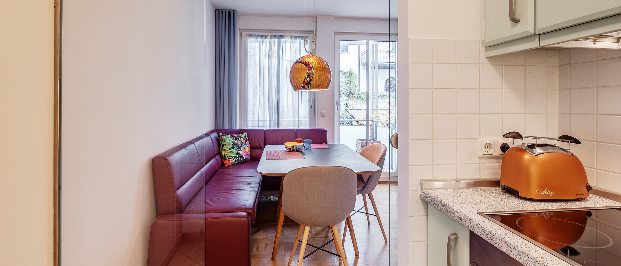 квартира München Lehel 03 кухня 1349