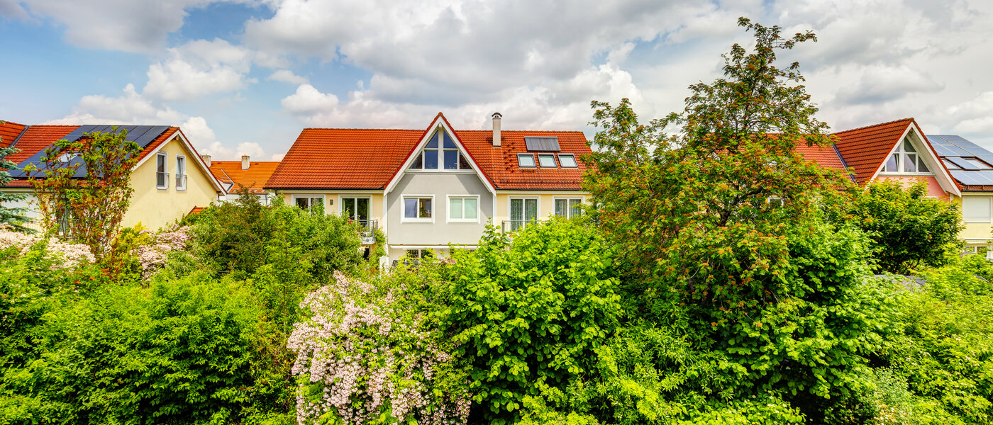 двухэтажная квартира München Waldperlach 02 вид из окна 13502