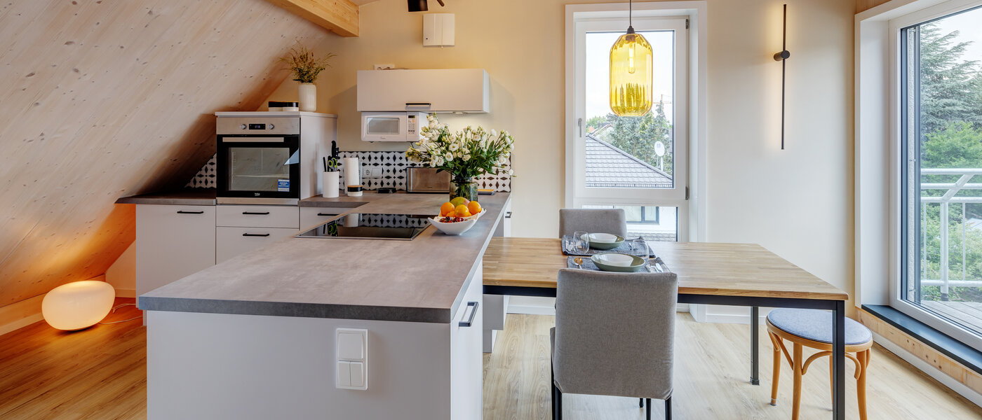 мансардная квартира München Berg am Laim 01 кухня 13504