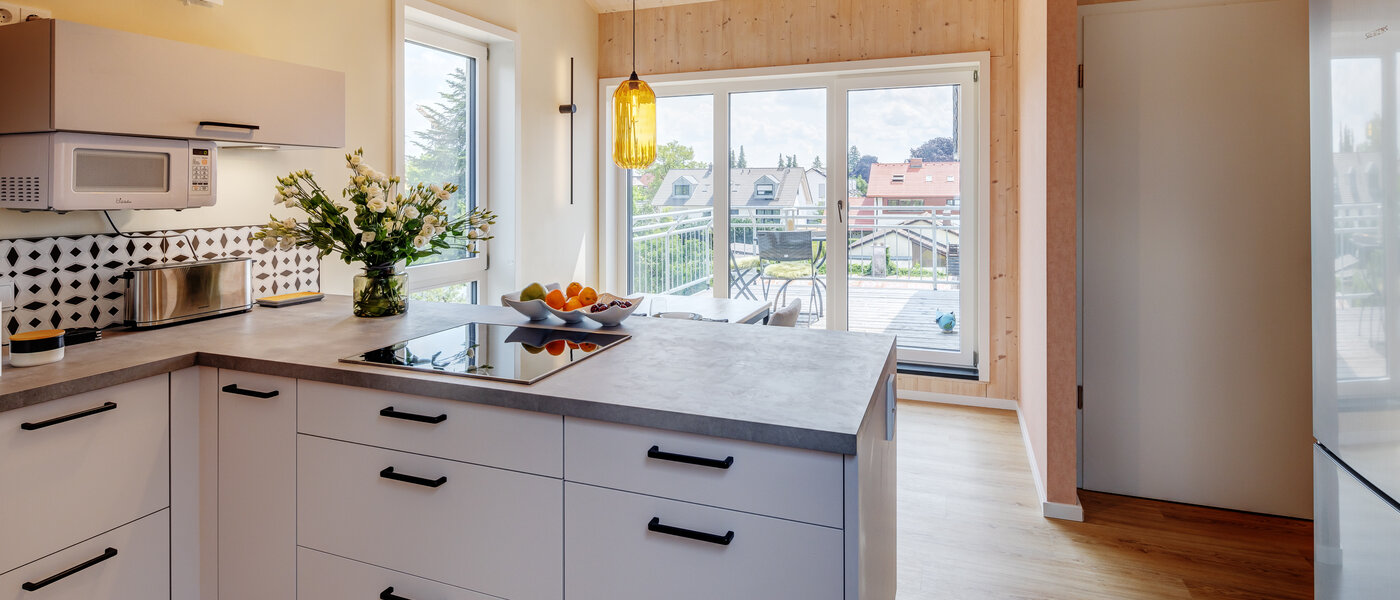 мансардная квартира München Berg am Laim 04 кухня 13504