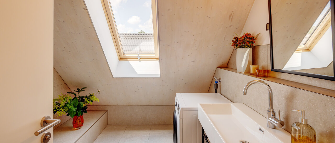 мансардная квартира München Berg am Laim 02 ванная комната 13504