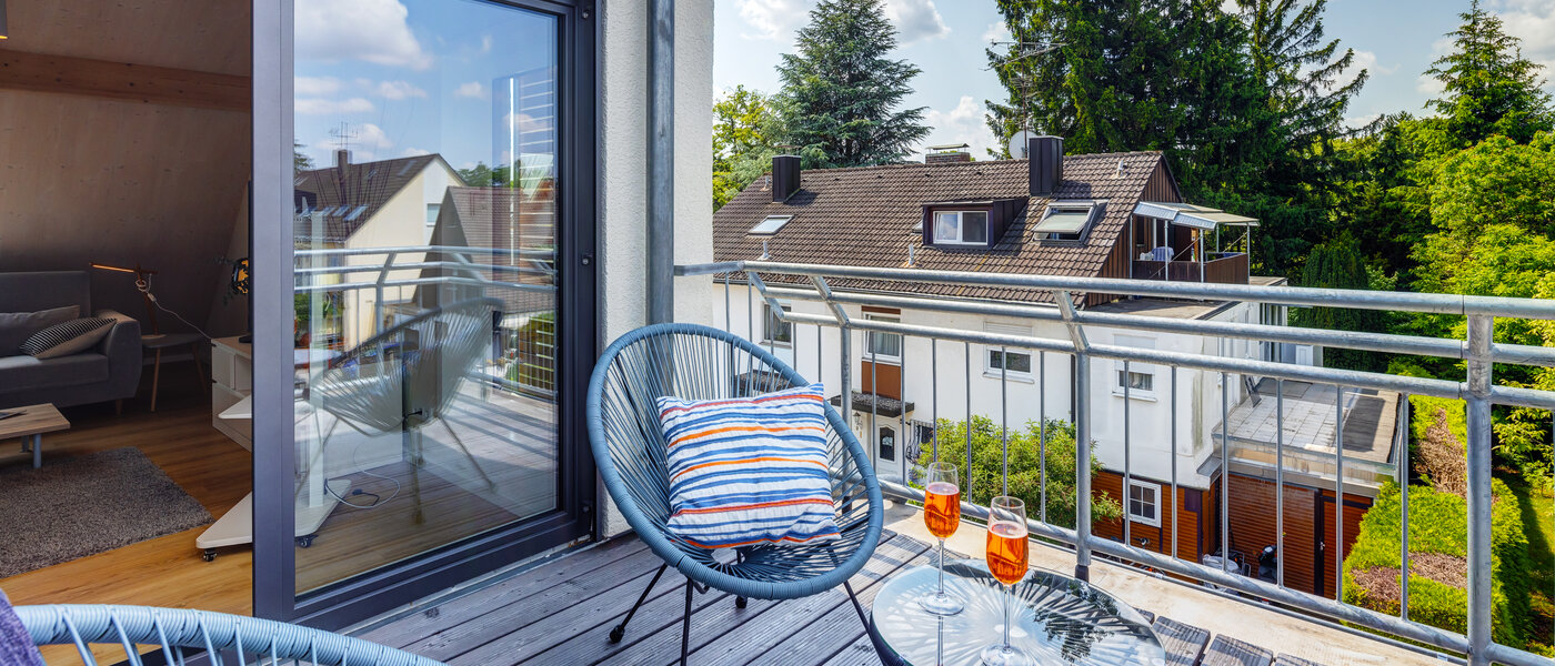 мансардная квартира München Berg am Laim 01 1-я терраса с крышей 13504