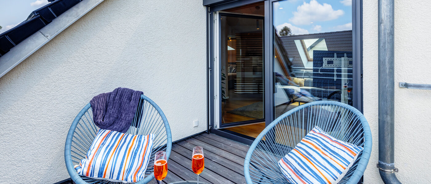 мансардная квартира München Berg am Laim 03 1-я терраса с крышей 13504