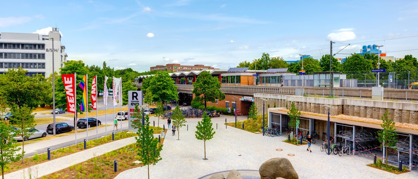 двухэтажная квартира München Neuperlach 01 вид из окна 13534